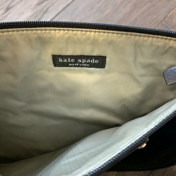 Kate Spade black zip pouch - Picture 3 of 3